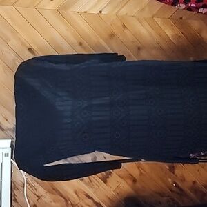 Nightfall velvet embossed dress